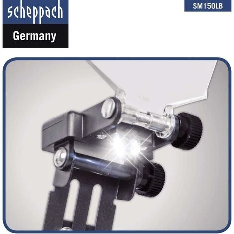 TOURET A MEULER MEULES ET BROSSE MÉTALLIQUE ø150mm SCHEPPACH SM150LB 400W 7 TOURET A MEULER MEULES ET BROSSE MÉTALLIQUE ø150mm SCHEPPACH SM150LB 400W – Image 5