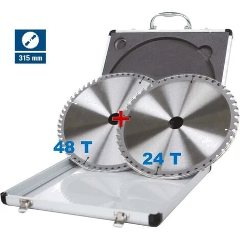 KIT DE 2 LAMES TCT SCHEPPACH Ø315mm POUR LES SCIE CIRCULAIRE BOIS ALUMINIUM 3 KIT DE 2 LAMES TCT SCHEPPACH Ø315mm POUR LES SCIE CIRCULAIRE BOIS ALUMINIUM