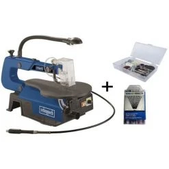 SCIE 'A CHANTOURNER BOIS PLASTIQUE MÉTAL SCHEPPACH DECO-FLEX +184 OUTIL+60 LAMES