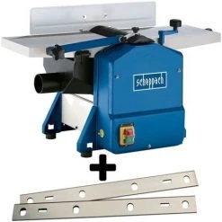 RABOT DÉGAUCHISSEUSE 204mm SCHEPPACH HMS850 +JEU DE 2 PIÈCES FERS DE RECHANGE