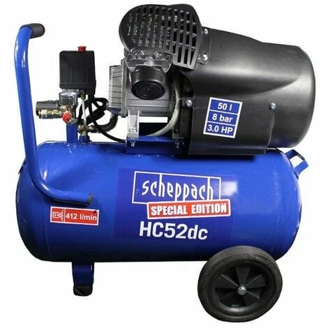 Scheppach - Compresseur à Deux Cylindres 50L 8 Bar 2200W - HC52DC 3 Scheppach - Compresseur à Deux Cylindres 50L 8 Bar 2200W - HC52DC