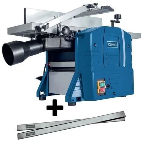 RABOT DEGAUCHISSEUSE 204mm SCHEPPACH HMS860 + JEU DE 2 PIECES FERS DE RECHANGE 3 RABOT DEGAUCHISSEUSE 204mm SCHEPPACH HMS860 + JEU DE 2 PIECES FERS DE RECHANGE
