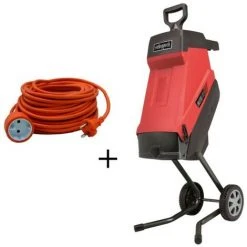 BROYEUR JARDIN ELECTRIQUE 2,4kW 45MM SCHEPPACH GS55 + EXTENSION CABLE 20 MT