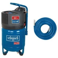 Pack SCHEPPACH Compresseur Vertical - 24L - 1500W - HC24V - Tuyau 15m