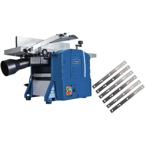 Pack SCHEPPACH Raboteuse Et Dégauchiseuse 204mm - 1500W - HMS860 - 6 Fers - Bleu 3 Pack SCHEPPACH Raboteuse Et Dégauchiseuse 204mm - 1500W - HMS860 - 6 Fers - Bleu