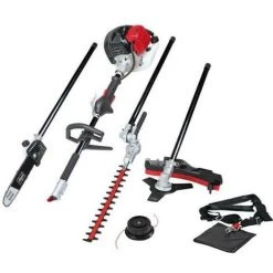 Débroussailleuse Thermique 4 En 1 SCHEPPACH 52CC (débrousailleuse, élagueuse, Taille-haies, Coupe-bordures)