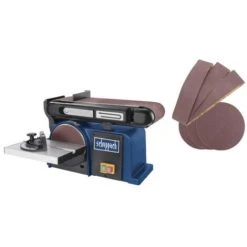 PRODUIT NEUF - EMBALLAGE ABIMÉ - Ponceuse à Bande Et à Disque SCHEPPACH - 370W