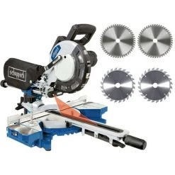 Pack SCHEPPACH Scie à Onglet Radiale - 216 Mm - 2000W - HM216 - 4 Lames 24-48 Dents