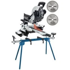 Pack SCHEPPACH Scie à Onglet Radiale - 2000W - 2 Lames - 255 Mm - HM254 - Black Edition - Support UMF2000