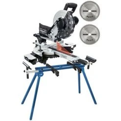 Pack SCHEPPACH Scie à Onglet Radiale - 2000W - 2 Lames - 255 Mm - HM254 - Black Edition - Support UMF1550