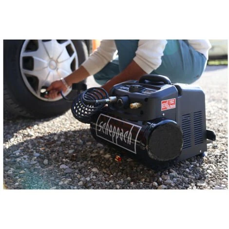 PRODUIT NEUF - EMBALLAGE ABIMÉ - Compresseur 6L SCHEPPACH - 6 Accessoires - 1200W - HC06 - Black Edition 7 PRODUIT NEUF - EMBALLAGE ABIMÉ - Compresseur 6L SCHEPPACH - 6 Accessoires - 1200W - HC06 - Black Edition – Image 5