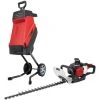 Pack SCHEPPACH Broyeur électrique - 2400 W - 2 Sac Collecteurs - GS55 - Taille-haies Thermique - 60 Cm - 1 CV - HTH250/240P -Promos SCHEPPACH Boutique 54111122 1