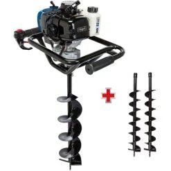 TARIERE A ESSENCE 52CC 1450W AVEC 3 MECHES 100 150 200 MM SCHEPPACH EB2000