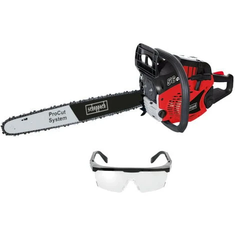 Pack SCHEPPACH ProCut Tronçonneuse Thermique - 2300 W - CSH56 - Lunettes De Protection 3 Pack SCHEPPACH ProCut Tronçonneuse Thermique - 2300 W - CSH56 - Lunettes De Protection