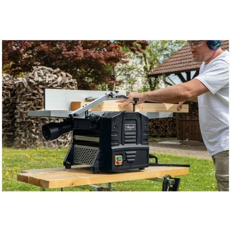 Raboteuse Et Dégauchisseuse SCHEPPACH - 254mm - 4 Fers - HMS1080 - Black Edition - Noir 4 Raboteuse Et Dégauchisseuse SCHEPPACH - 254mm - 4 Fers - HMS1080 - Black Edition - Noir – Image 2