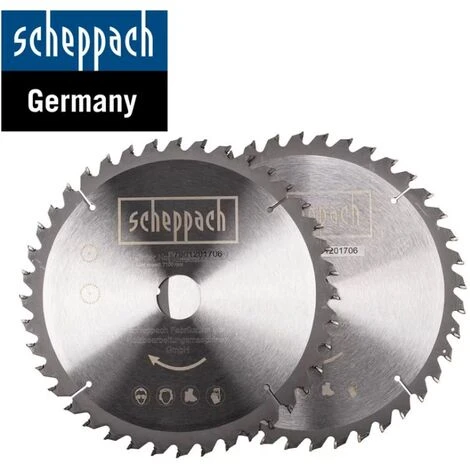 Coffret En Aluminium De 2 Lames, 40 Dents Multifonctions Scheppach - 216mm - 7901201706 3 Coffret En Aluminium De 2 Lames, 40 Dents Multifonctions Scheppach - 216mm - 7901201706
