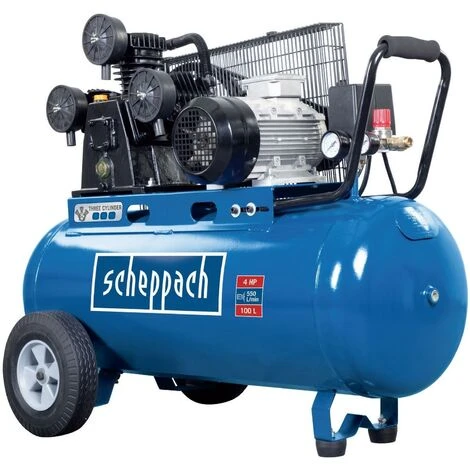 COMPRESSEUR D'AIR A 3 CYLINDRES 100 LT 3000W 4HP 10 BAR SCHEPPACH HC550TC 400V 4 COMPRESSEUR D'AIR A 3 CYLINDRES 100 LT 3000W 4HP 10 BAR SCHEPPACH HC550TC 400V – Image 2
