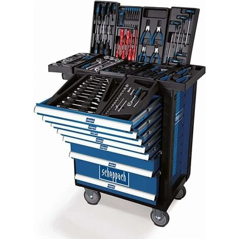 Servante D'atelier Mobile SCHEPPACH 7 Tiroirs Charge Max 450 Kg Avec 263 Outils - TW1000 - 5909304900 3 Servante D'atelier Mobile SCHEPPACH 7 Tiroirs Charge Max 450 Kg Avec 263 Outils - TW1000 - 5909304900