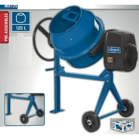 Scheppach - Bétonnière 550W 125 Litres - Mix 125 4 Scheppach - Bétonnière 550W 125 Litres - Mix 125 â Image 2