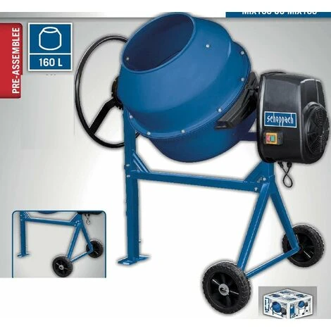 Scheppach - Bétonnière 650W 160 Litres - Mix 160 4 Scheppach - Bétonnière 650W 160 Litres - Mix 160 – Image 2