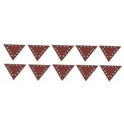 Scheppach - Lot De 10 Papiers Abrasifs Triangulaire Grain 150