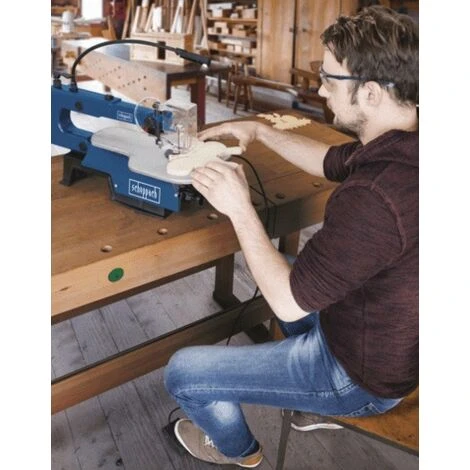 Scheppach - Scie à Chantourner 125W 406mm Avec Pédale + Led - DECO XL 4 Scheppach - Scie à Chantourner 125W 406mm Avec Pédale + Led - DECO XL – Image 2